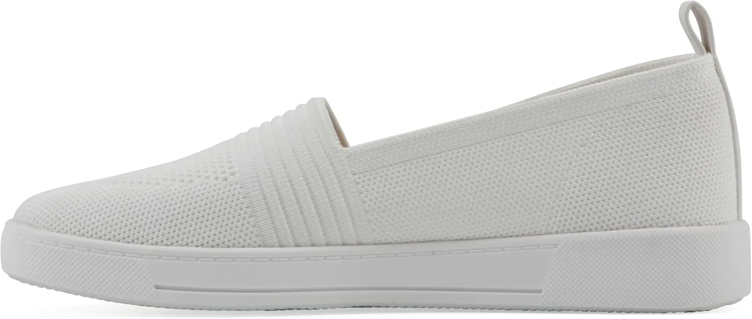WHITE MOUNTAIN Women's Upright Woven Knit Slip-On Sneaker