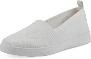 WHITE MOUNTAIN Women's Upright Woven Knit Slip-On Sneaker