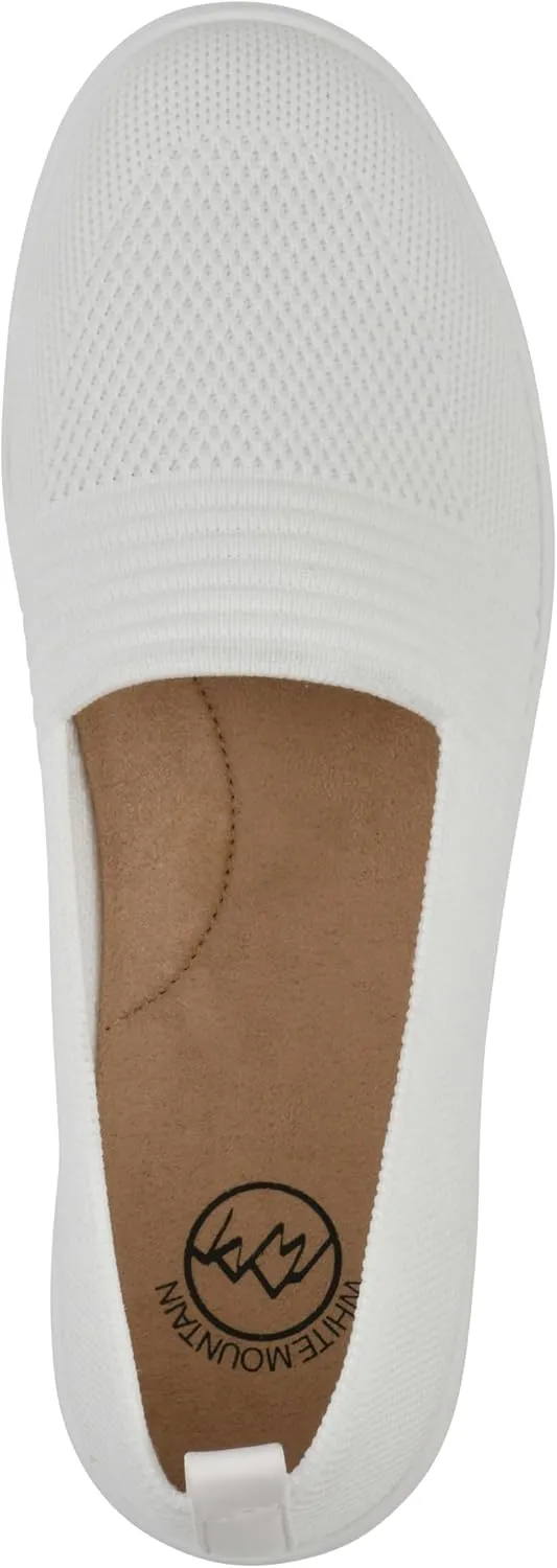 WHITE MOUNTAIN Women's Upright Woven Knit Slip-On Sneaker