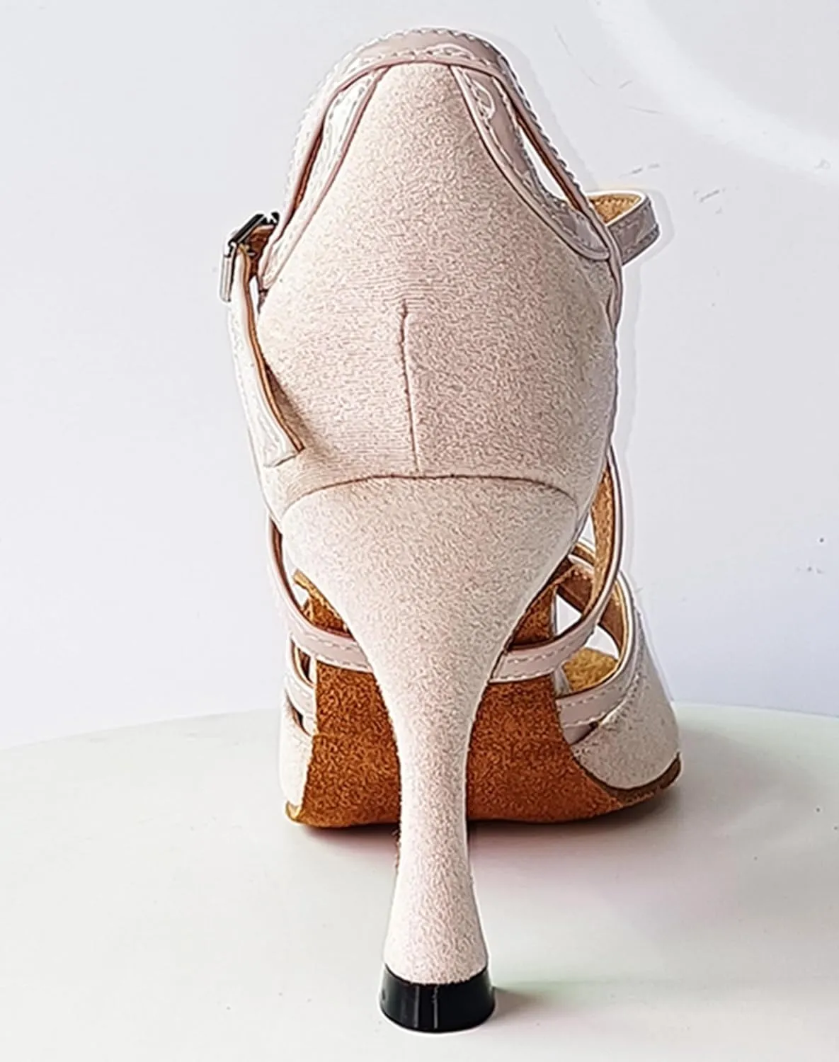 Woman Swing Dancing Heels Peep Toe Latin Professional Dancing Shoes Wedding Sandals X075B