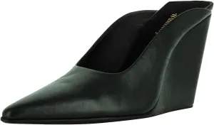 Women Chic Pointed Toe Wedge High Heel Mules Slip On Ladies Dressy Casual Summer Pump Shoes Size 4-16 US