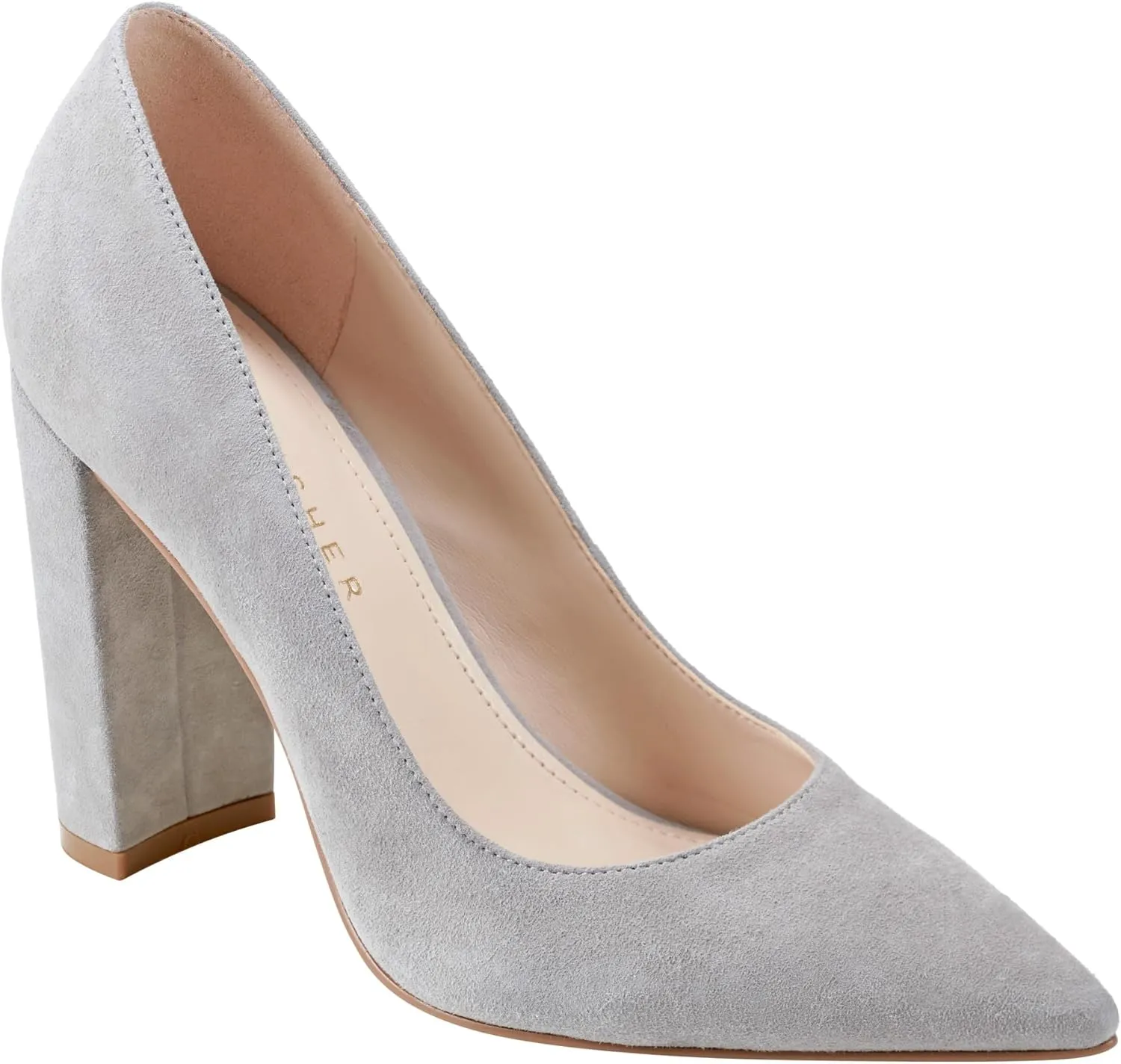Women's Abilene Pump, Light Grey Suede 050, 9