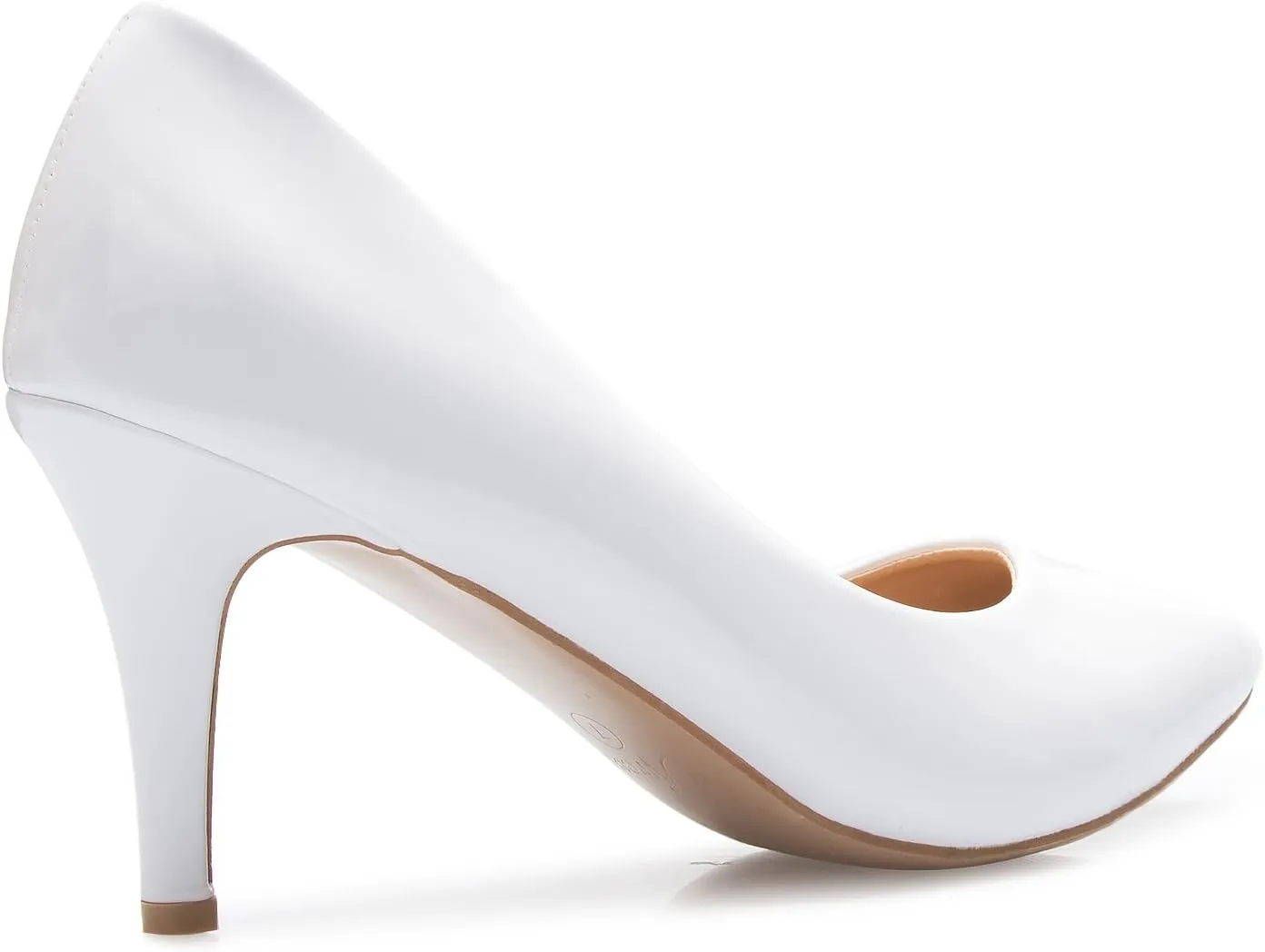 Women's Classic D'Orsay Closed Toe Mid Stiletto Heel Pump | Dress, Work, Party Low Heeled Pumps | high Casual Comfortable Sale
