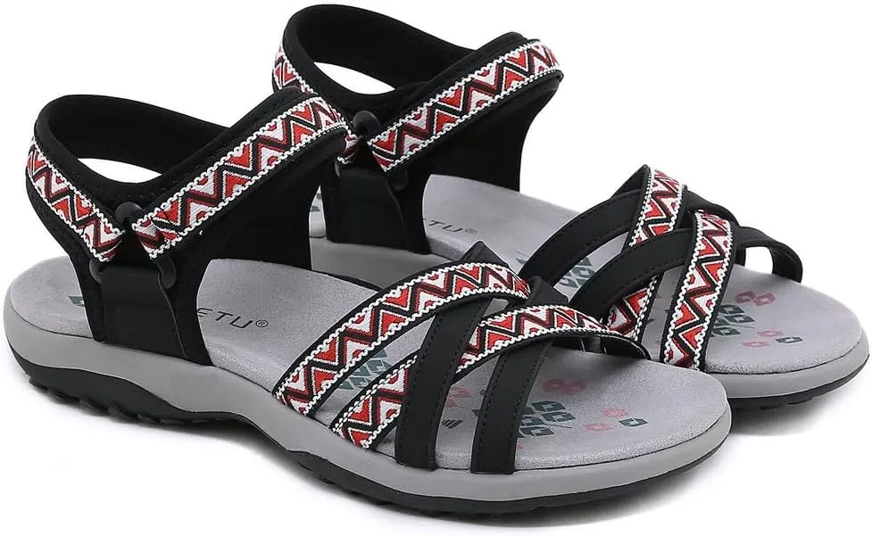 Women's Comfortable Hiking Athletic Sandals Arch Support Sports Walking Casual Summer Outdoor Beach Water Sandal