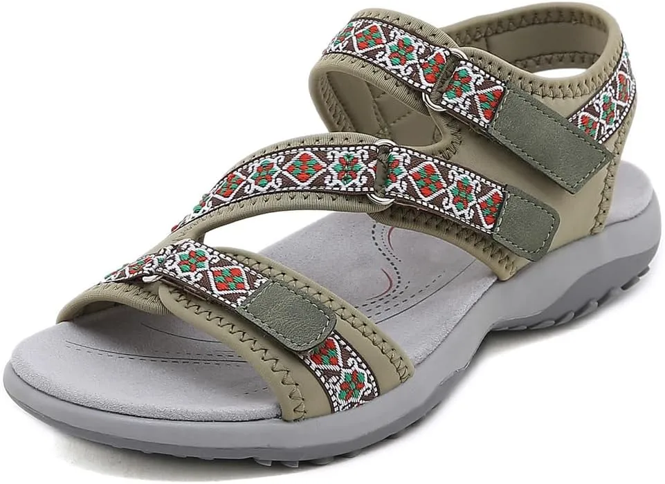 Women's Comfortable Hiking Athletic Sandals Arch Support Sports Walking Casual Summer Outdoor Beach Water Sandal