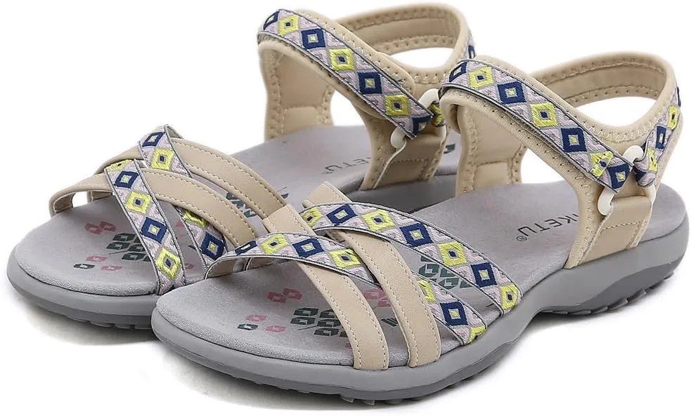 Women's Comfortable Hiking Athletic Sandals Arch Support Sports Walking Casual Summer Outdoor Beach Water Sandal