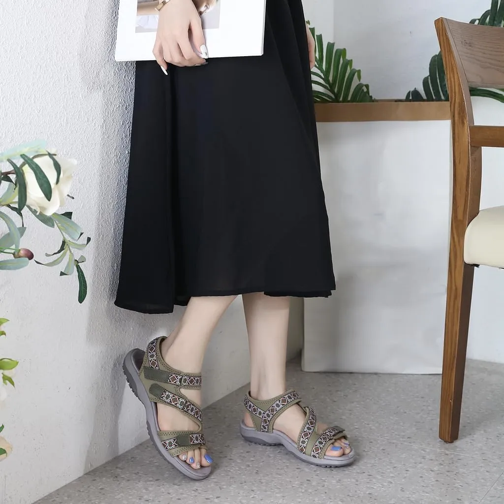 Women's Comfortable Hiking Athletic Sandals Arch Support Sports Walking Casual Summer Outdoor Beach Water Sandal