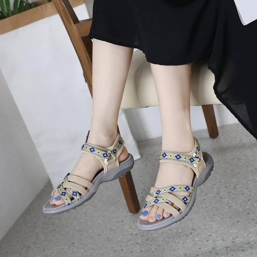 Women's Comfortable Hiking Athletic Sandals Arch Support Sports Walking Casual Summer Outdoor Beach Water Sandal