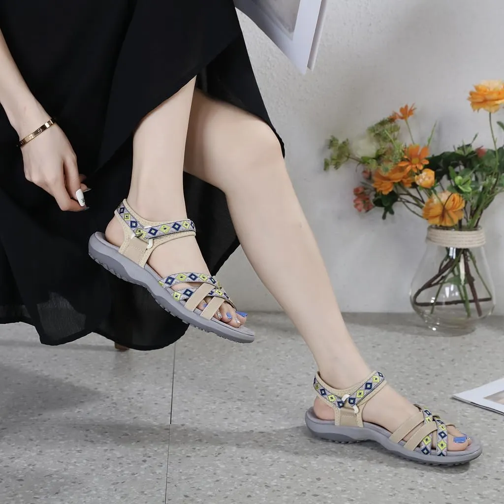 Women's Comfortable Hiking Athletic Sandals Arch Support Sports Walking Casual Summer Outdoor Beach Water Sandal