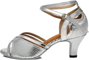 Womens Latin Salsa Ballroom Dancing Shoes Strappy Wedding Prom Sandals