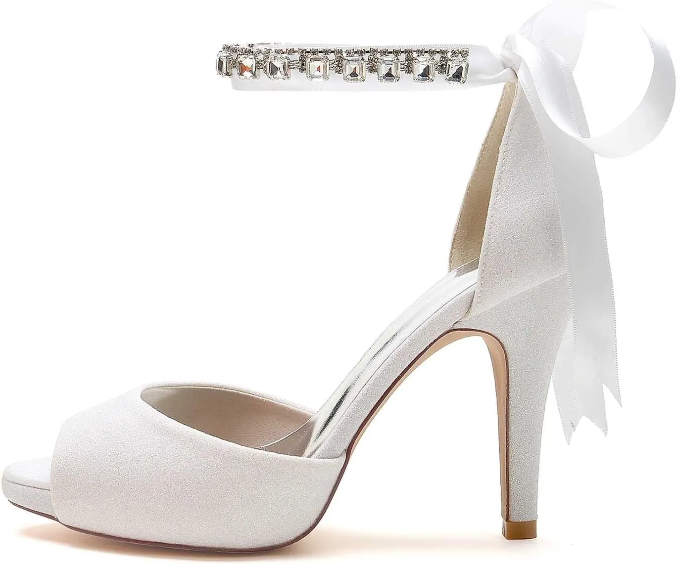 Women's Open-Toe Ankle Strap Kitten Heels – 3.93-Inch Dress Shoes for Weddings, Proms, Parties & Bridal Events | Elegant Pump Heels