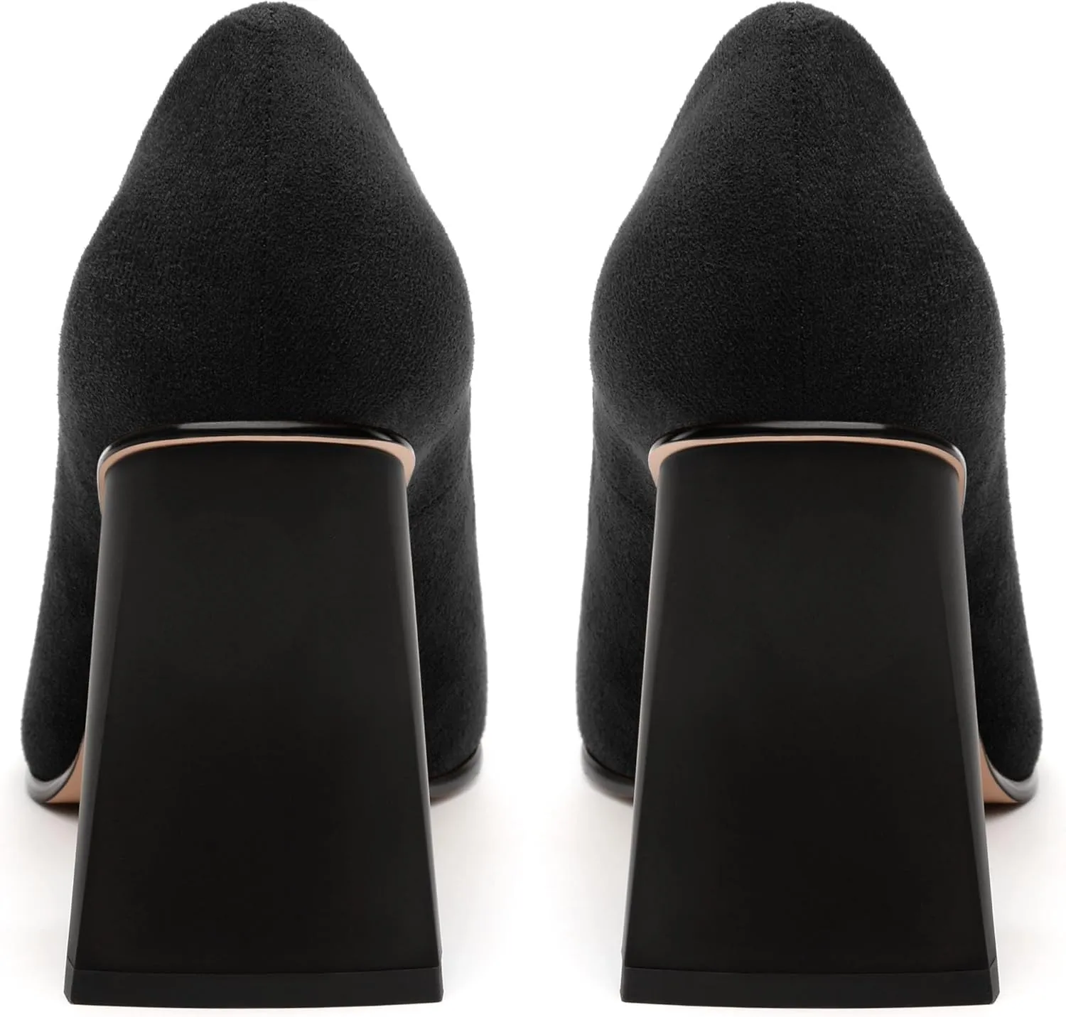 Women's Pumps, Pointed Closed Toe Chunky High Heels, Fashion Solid High Heel Shoes for Women