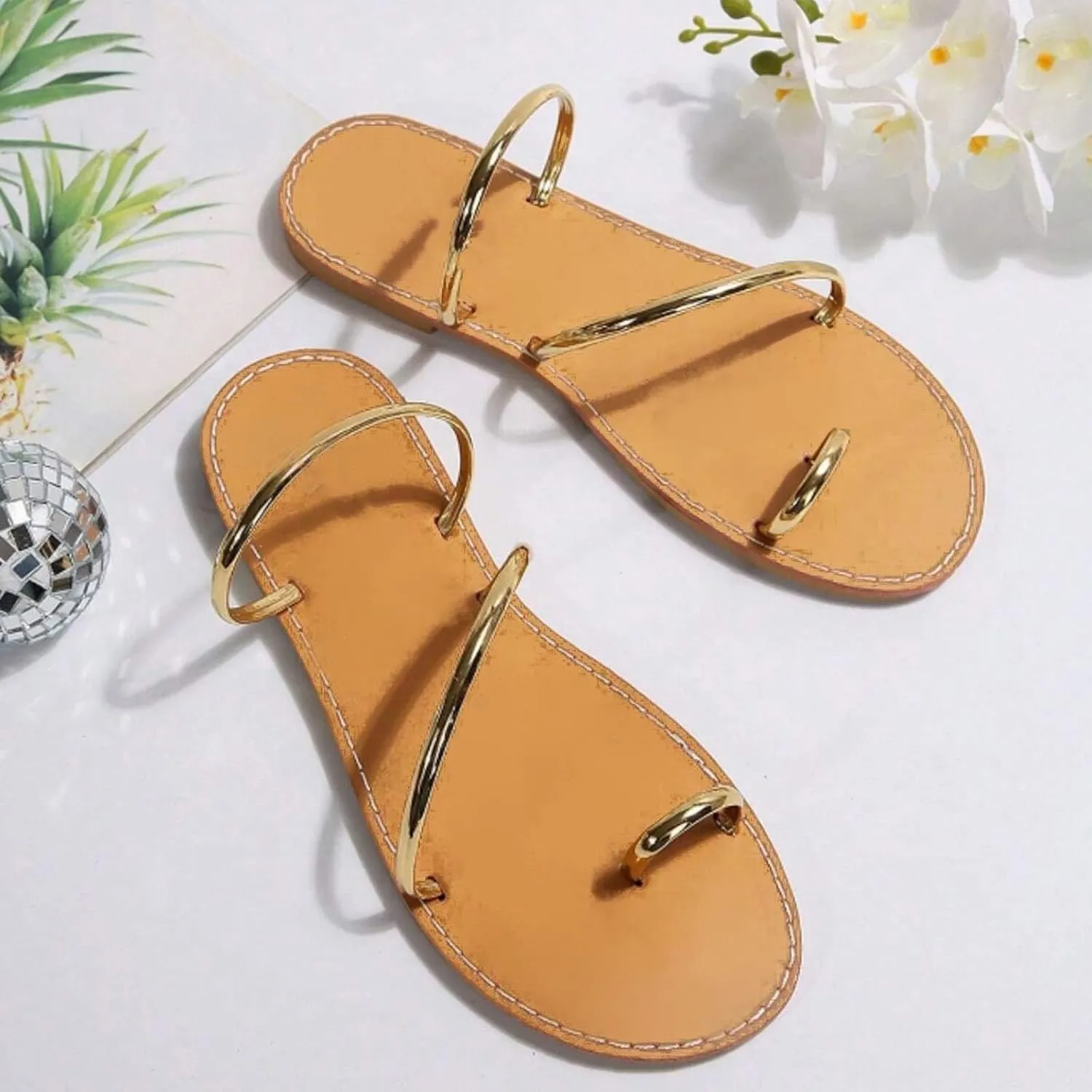 Women's Slide Sandals Wedges Shoes For Women Sandals With Arch Support Comfortable Women Flip Flops Dressy