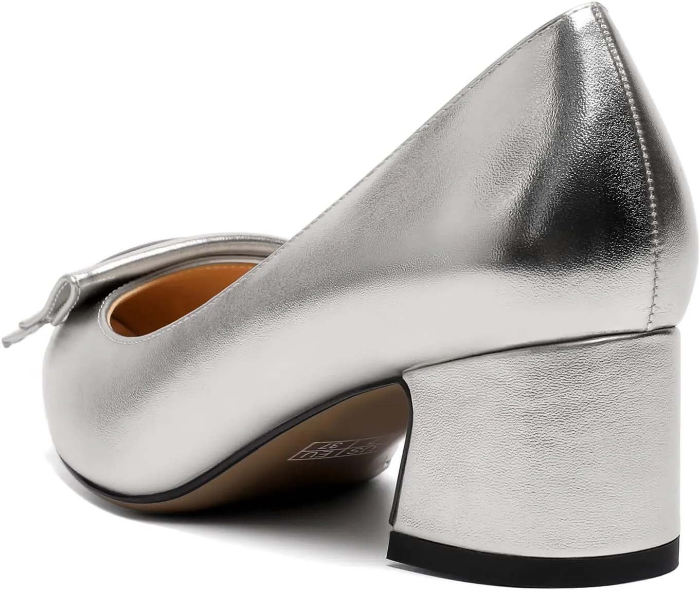 YODEKS Women's Chunky Heel Pumps Low Block Heel Pointed Toe Slip on Dress Pump Shoes for Work Casual Daily Life Party Dress Shoes