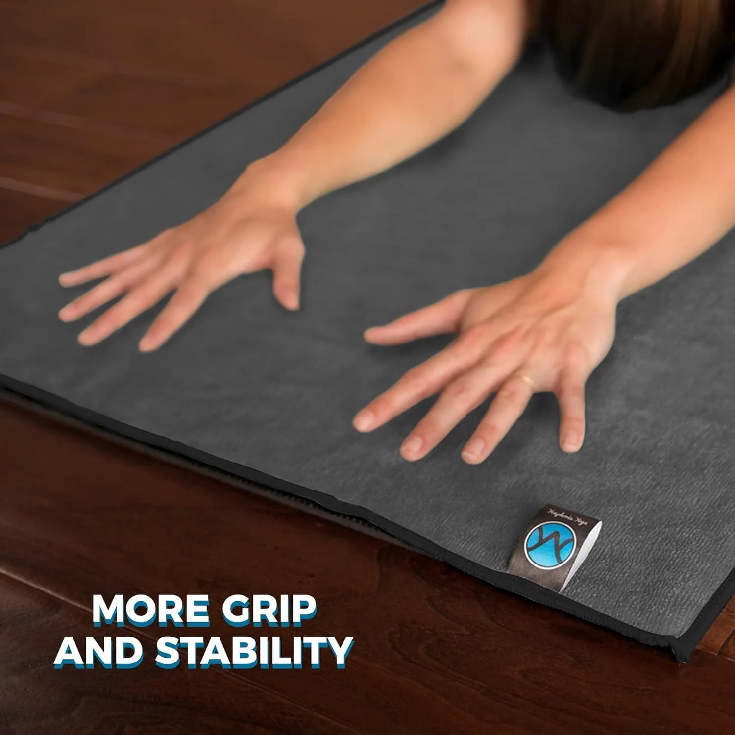 Youphoria Yoga Microfiber Non-Slip Towel - Hot Yoga Mat Towel for Enhanced Grip and Sweat Absorption